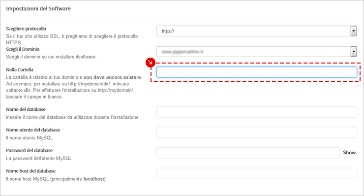 Softaculous App Installer: pannello di gestione CMS