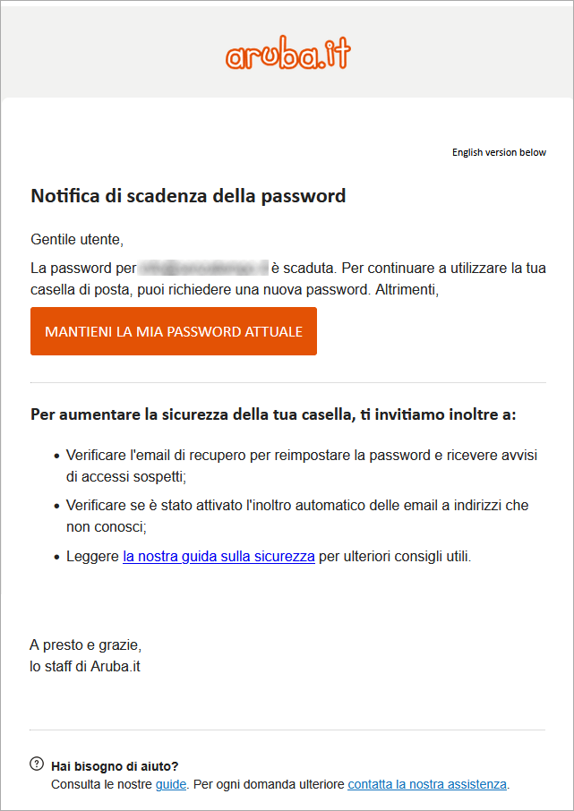 contenuto email