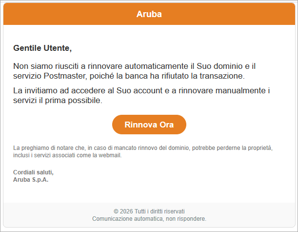 contenuto email