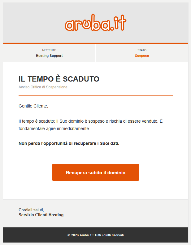 contenuto email