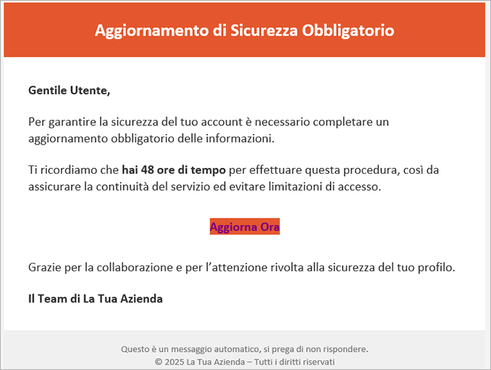 contenuto email
