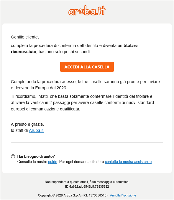 contenuto email