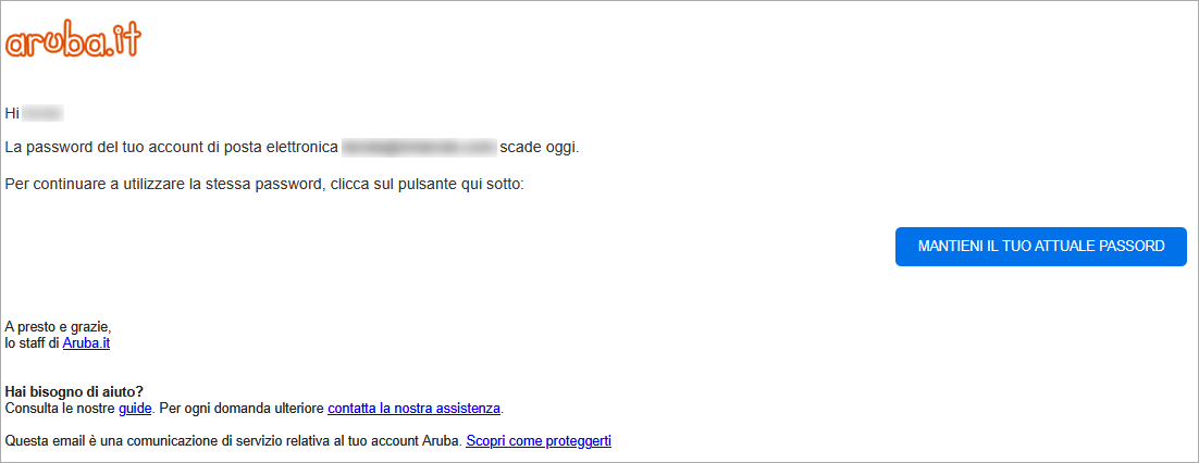 contenuto email