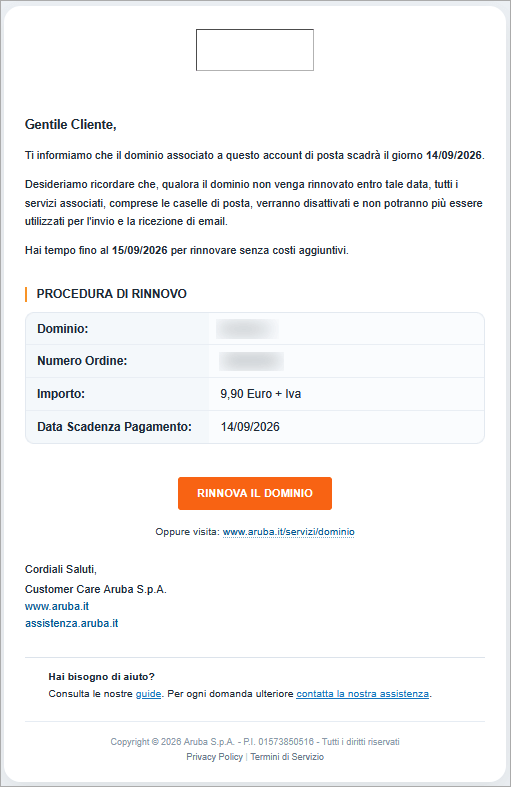 contenuto email