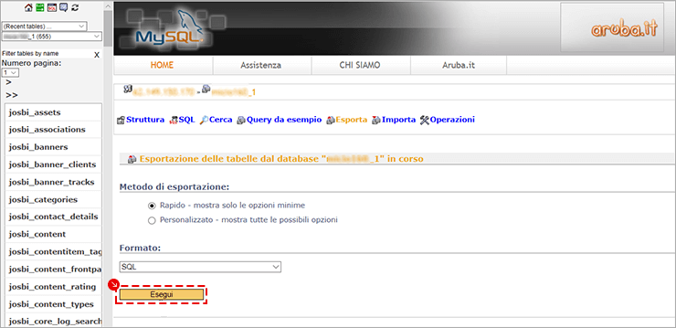 Come migrare il MySQL dalla piattaforma standard al database associato a Hosting WordPress Gestito o Hosting WooCommerce Gestito