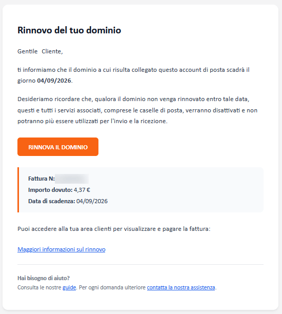 contenuto email