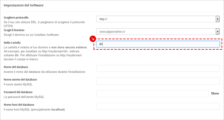 Softaculous App Installer: pannello di gestione CMS