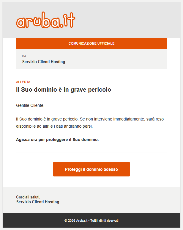 contenuto email
