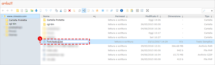 FileManager Rinominare e Esportare