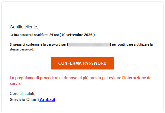 contenuto email
