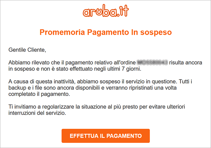 contenuto email