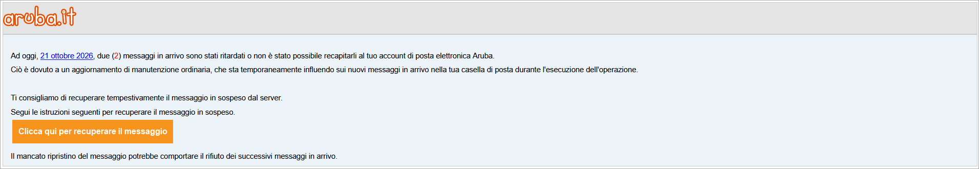 contenuto email