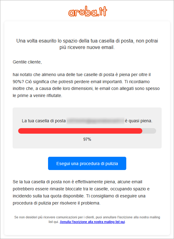 contenuto email