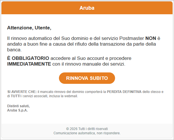 contenuto email