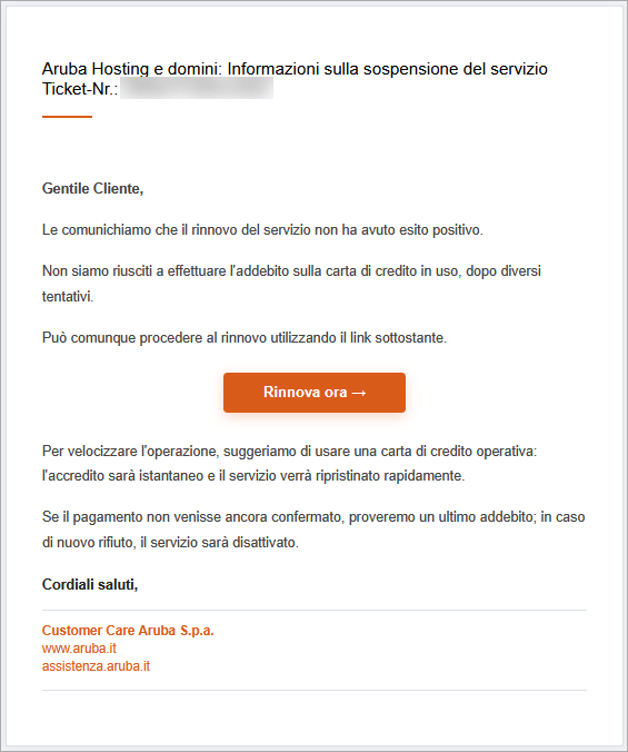 contenuto email