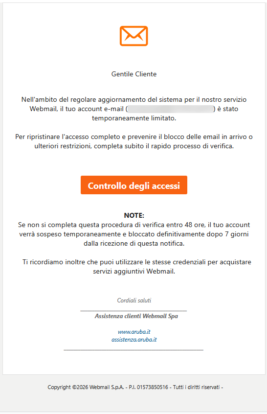 contenuto email